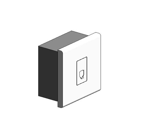 wall junction box revit family|single socket revit family.